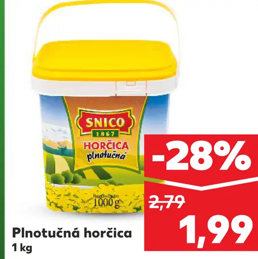 Snico Plnotučná horčica