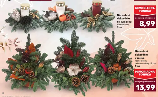 Náhrobná dekorácia so sviečkou