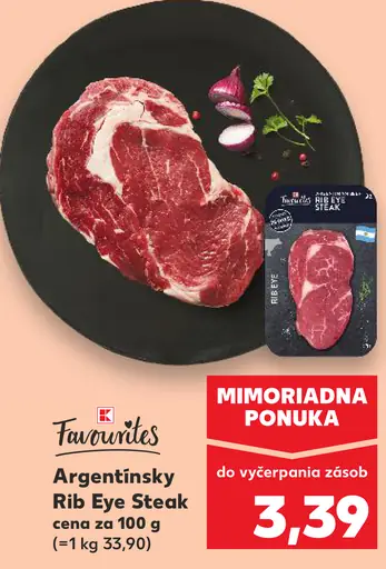 Favourites Argentínsky Rib Eye Steak