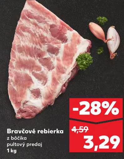 Bravčové rebierka z bočka