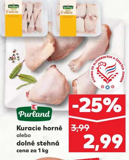 Purland Kuracie horné alebo dolné stehná