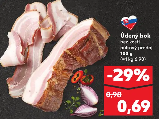 Údený bok bez kosti