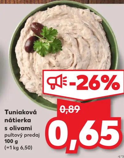 Tuniaková nátierka s olivami