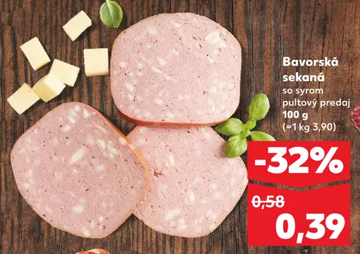 Bavorská sekaná so syrom