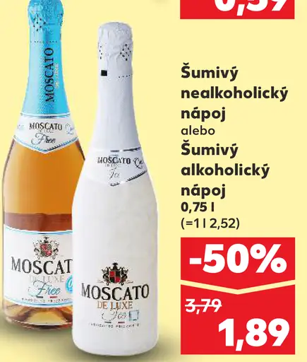Moscato šumivý nápoj