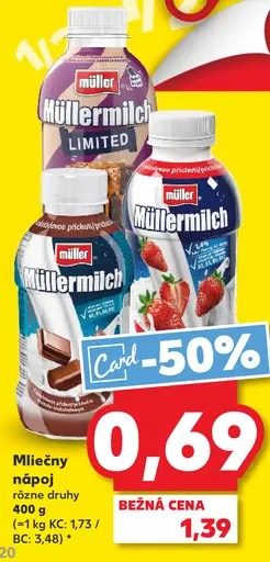 Müllermilch mliečny nápoj