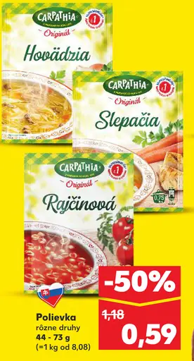Carpathia Polievka Hovädzia Slepačia Rajčinová