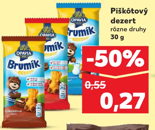 Brumík Piškótový dezert