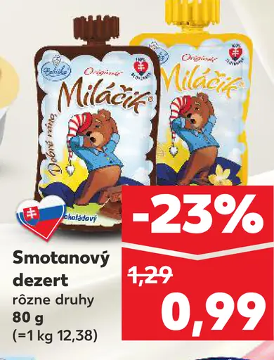 Smotanový dezert Milchnuss