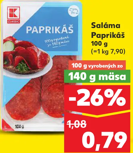 K-Classic Saláma Paprikáš