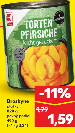 Classic Broskyne plátky