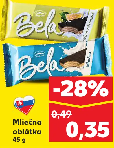 Bela Mliečna oblátka