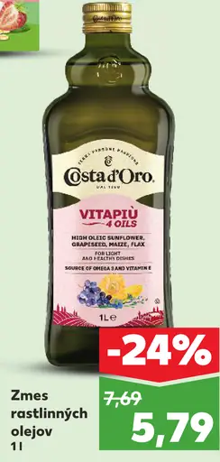 Costa d'Oro zmes rastlinných olejov