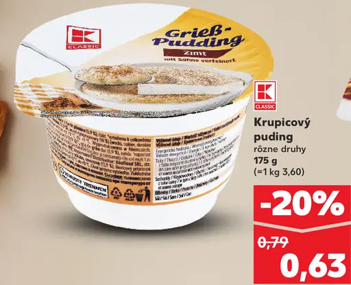K-Classic Krupicový puding