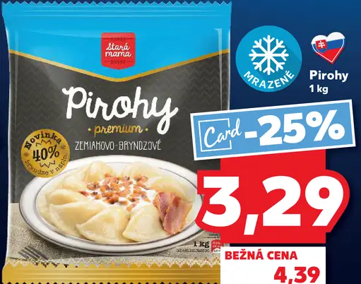 Mňam Novinka Pirohy zemiakovo-bryndzové