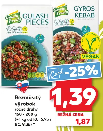 Goody Foody Gyros Kebab bezmäsitý výrobok