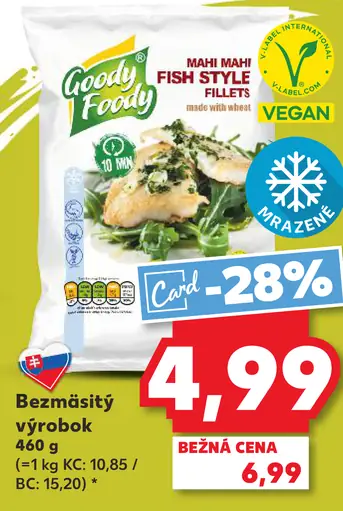 Vegánsky výrobok bezmäsitý výrobok