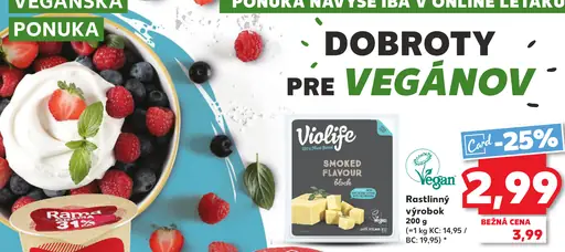 Violife Smoked rastlinný výrobok s okarou