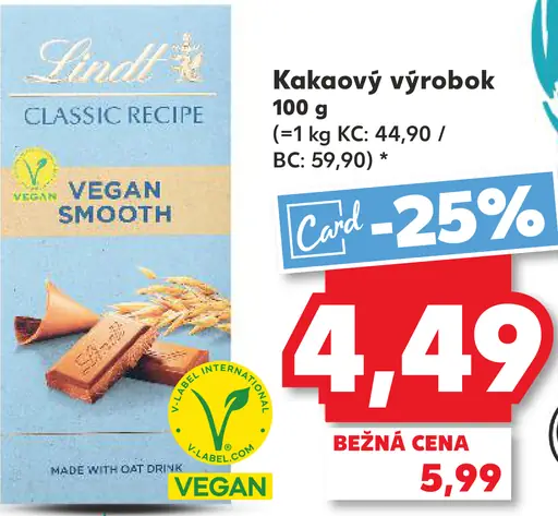 Lindt Kakaový výrobok