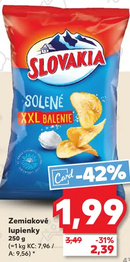 Slovakia zemiakové lupienky solené