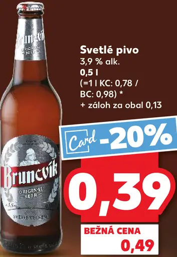 Bruncvík Svetlé pivo