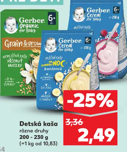 Gerber detská kaša