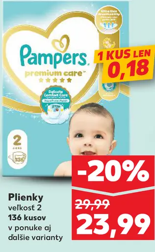 Pampers plienky veľkosť 2