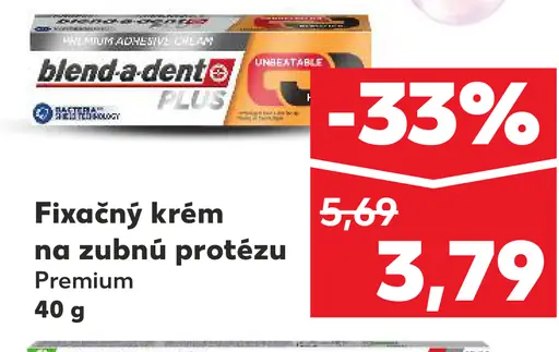 Blend-a-dent Plus fixačný krém na zubnú protézu