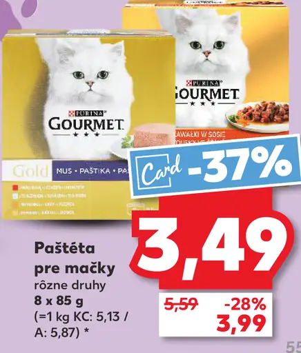 Gourmet Gold paštéta pre mačky