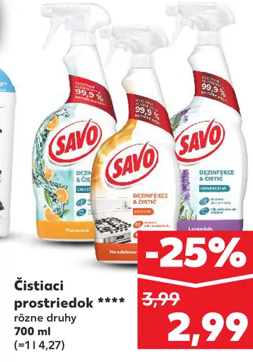 Savo čistiaci prostriedok