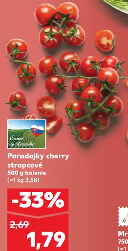 Paradajky cherry strapcové