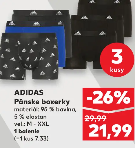 Adidas Pánske boxerky