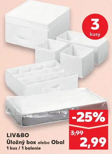 LIV&BO Úložný box alebo Obal