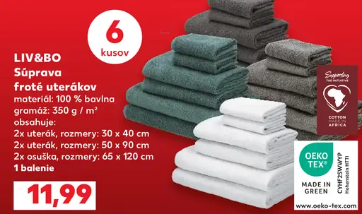 LIV&BO Súkromná súprava froté uterákov
