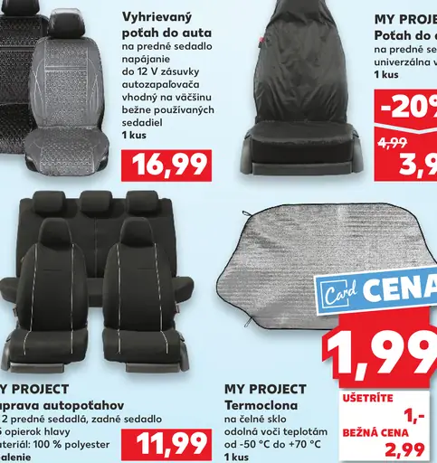 Vyhrievaný poťah do auta