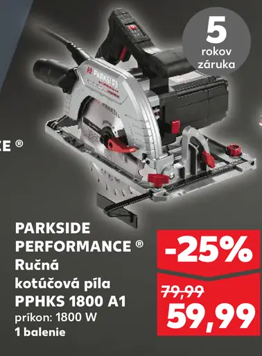 PARKSIDE PERFORMANCE Ručná kotúčová píla