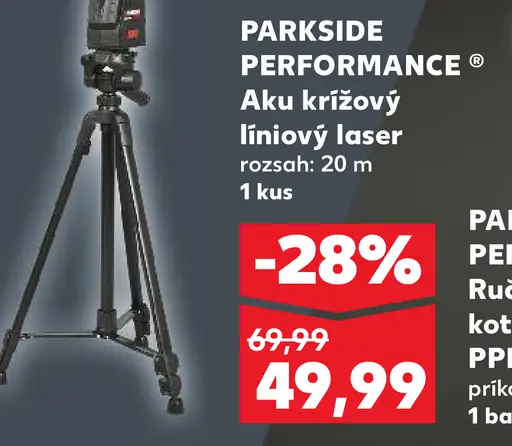 PARKSIDE PERFORMANCE Aku krížový líniový laser