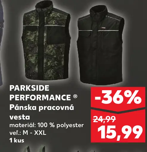 Parkside Performance Pánska pracovná vesta