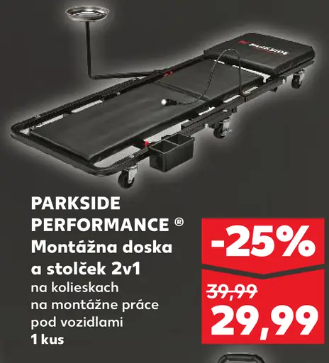 Parkside Performance Montážna doska a stolček 2v1