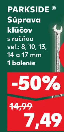 Parkside Súprava kľúčov