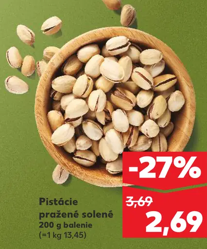 Pistácie pražené solené