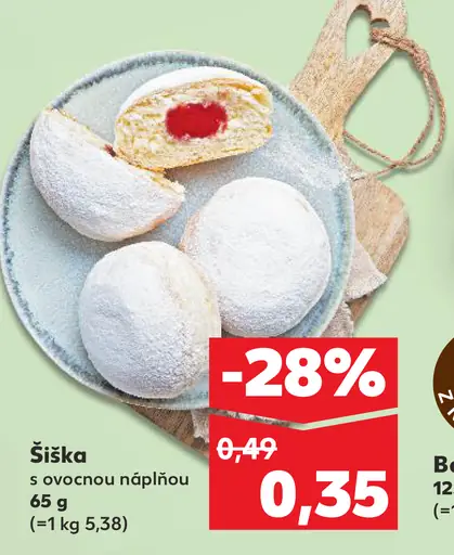 Šiška s ovocnou náplňou