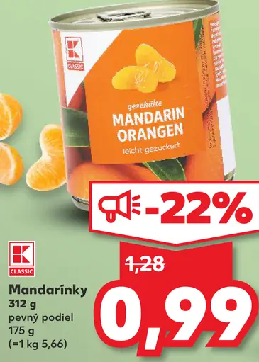 K-Classic Mandarínky