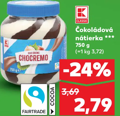 Klassic Čokoládová nátierka