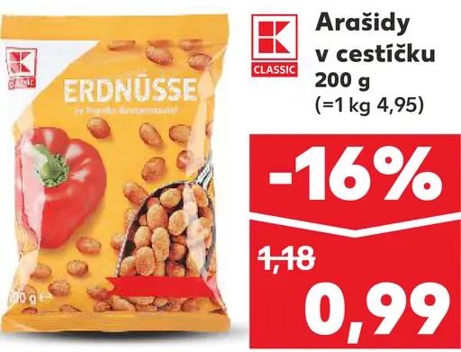 Klassic Arašidy v cestíčku