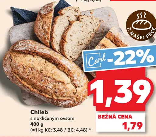 Chlieb s naklíčeným ovsom