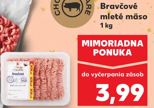 Bravčové mleté mäso