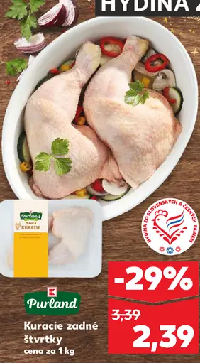 Purland kuracie zadné štvrťky