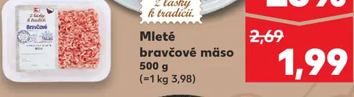 K-Classic Mleté bravčové mäso