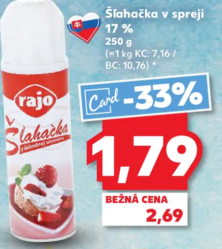 Rajo Šľahačka v spreji